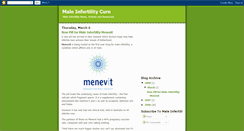 Desktop Screenshot of maleinfertilitycure.blogspot.com