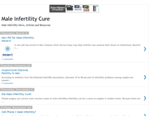 Tablet Screenshot of maleinfertilitycure.blogspot.com