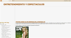 Desktop Screenshot of entretenimientoyespectaculos.blogspot.com