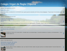 Tablet Screenshot of colegiovirgendereglachipiona.blogspot.com