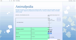 Desktop Screenshot of animalpedia.blogspot.com