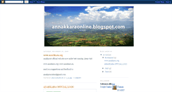 Desktop Screenshot of anakkaraonline.blogspot.com