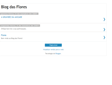 Tablet Screenshot of blogdasflores.blogspot.com