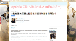 Desktop Screenshot of aifaafiqah.blogspot.com