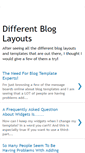 Mobile Screenshot of differentbloglayouts.blogspot.com