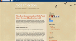 Desktop Screenshot of codeinjection.blogspot.com
