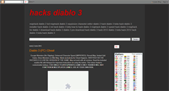 Desktop Screenshot of hacks-diablo3.blogspot.com