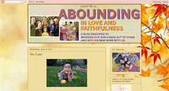 Desktop Screenshot of aboundinginloveandfaithfulness.blogspot.com