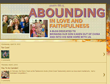 Tablet Screenshot of aboundinginloveandfaithfulness.blogspot.com