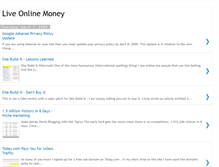 Tablet Screenshot of liveonlinemoney.blogspot.com