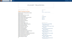 Desktop Screenshot of flighttraininginfo.blogspot.com