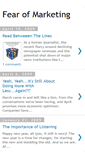 Mobile Screenshot of fearofmarketing.blogspot.com
