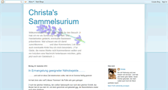 Desktop Screenshot of christassammelsurium.blogspot.com