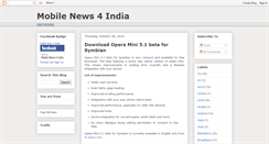 Desktop Screenshot of mobilenews4india.blogspot.com