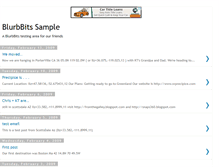 Tablet Screenshot of blurbbits-sample.blogspot.com