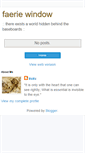 Mobile Screenshot of faeriewindow.blogspot.com