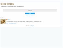 Tablet Screenshot of faeriewindow.blogspot.com