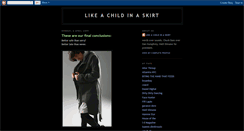 Desktop Screenshot of likeachildinaskirt.blogspot.com