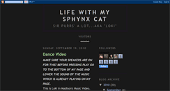 Desktop Screenshot of lifewithmysphynxcat.blogspot.com