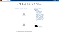 Desktop Screenshot of ctgcaminhosdopampa.blogspot.com