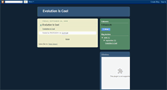 Desktop Screenshot of evolutioniscool.blogspot.com
