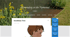 Desktop Screenshot of homesteadinghomemaker.blogspot.com