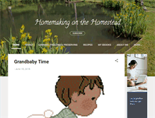 Tablet Screenshot of homesteadinghomemaker.blogspot.com