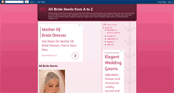 Desktop Screenshot of allbrideneeds.blogspot.com