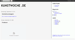 Desktop Screenshot of kunstwoche.blogspot.com