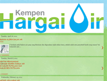 Tablet Screenshot of hargaiair.blogspot.com