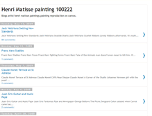Tablet Screenshot of henri-matisse-painting.blogspot.com