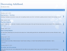 Tablet Screenshot of discoveringadulthood.blogspot.com