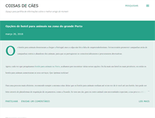 Tablet Screenshot of coisasdecaes.blogspot.com