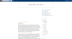 Desktop Screenshot of gentryornot.blogspot.com