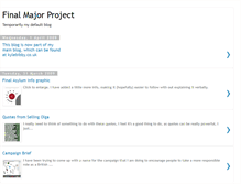 Tablet Screenshot of myfinalmajorproject.blogspot.com