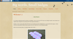 Desktop Screenshot of bigwordssmallbadges.blogspot.com