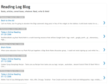 Tablet Screenshot of blogreadinglog.blogspot.com