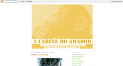 Desktop Screenshot of acabinedoamador.blogspot.com