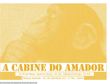 Tablet Screenshot of acabinedoamador.blogspot.com