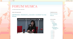 Desktop Screenshot of forum-musica.blogspot.com