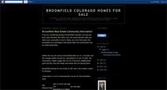 Desktop Screenshot of broomfieldcoloradohomesforsale.blogspot.com