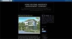 Desktop Screenshot of homebeyondproperty.blogspot.com