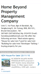 Mobile Screenshot of homebeyondproperty.blogspot.com