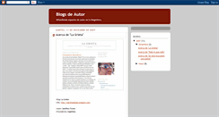 Desktop Screenshot of blogsdeautor.blogspot.com