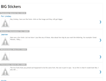 Tablet Screenshot of bigstickers.blogspot.com