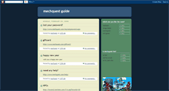 Desktop Screenshot of mechquest3008.blogspot.com