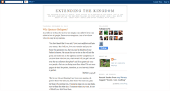 Desktop Screenshot of extendingthekingdom.blogspot.com