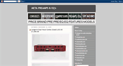 Desktop Screenshot of metapreampsandeqs.blogspot.com