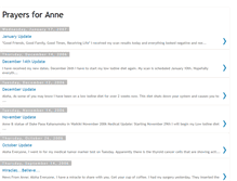 Tablet Screenshot of prayersforanne.blogspot.com