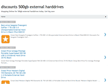 Tablet Screenshot of 500gbexternalharddrives.blogspot.com